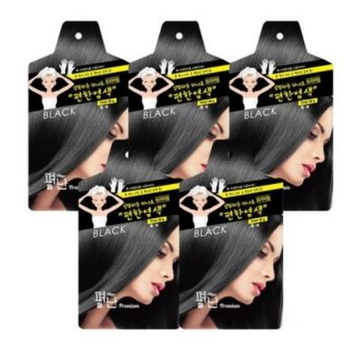 Premium Hair Dye 5p, Black, 5 As Comfortable As Straightening Shampoo