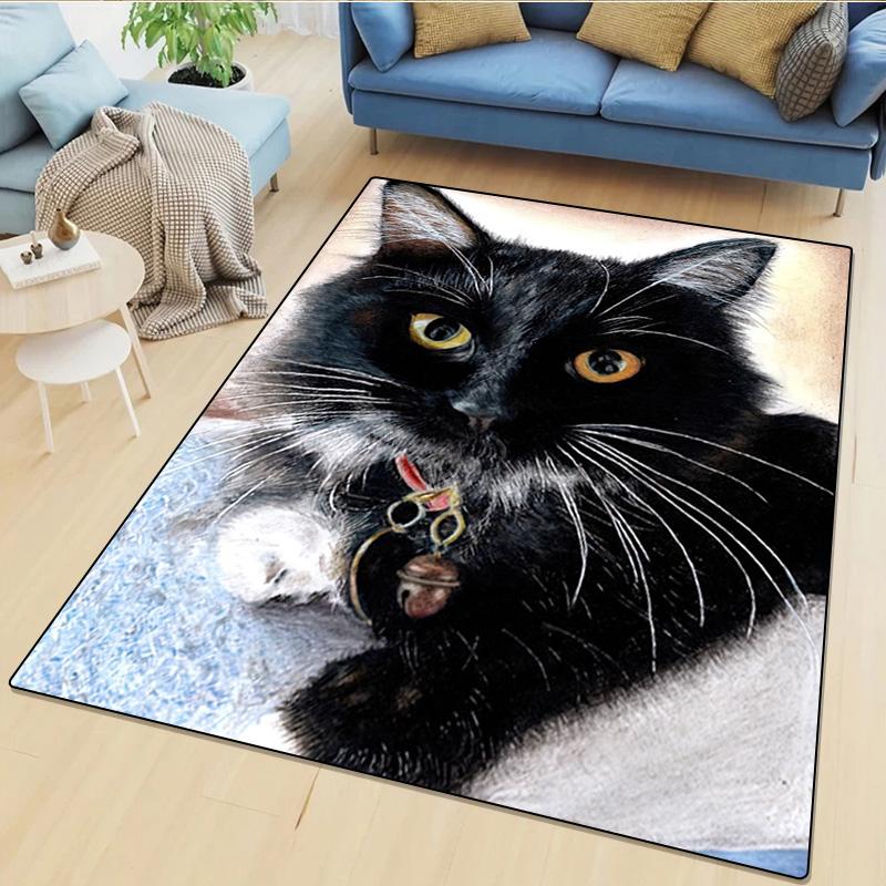 Cat Rug - Home carpet Office Decorative Carpet For Living Room Bedroom Door Mat Floor Rug Computer Chair Area Rug