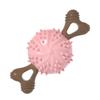 Pet Supplies Bite Resistant Dog Teething Stick Soft with Raised Dots Dog Bone Molar Ball TPR Dog Chew Toy Playing