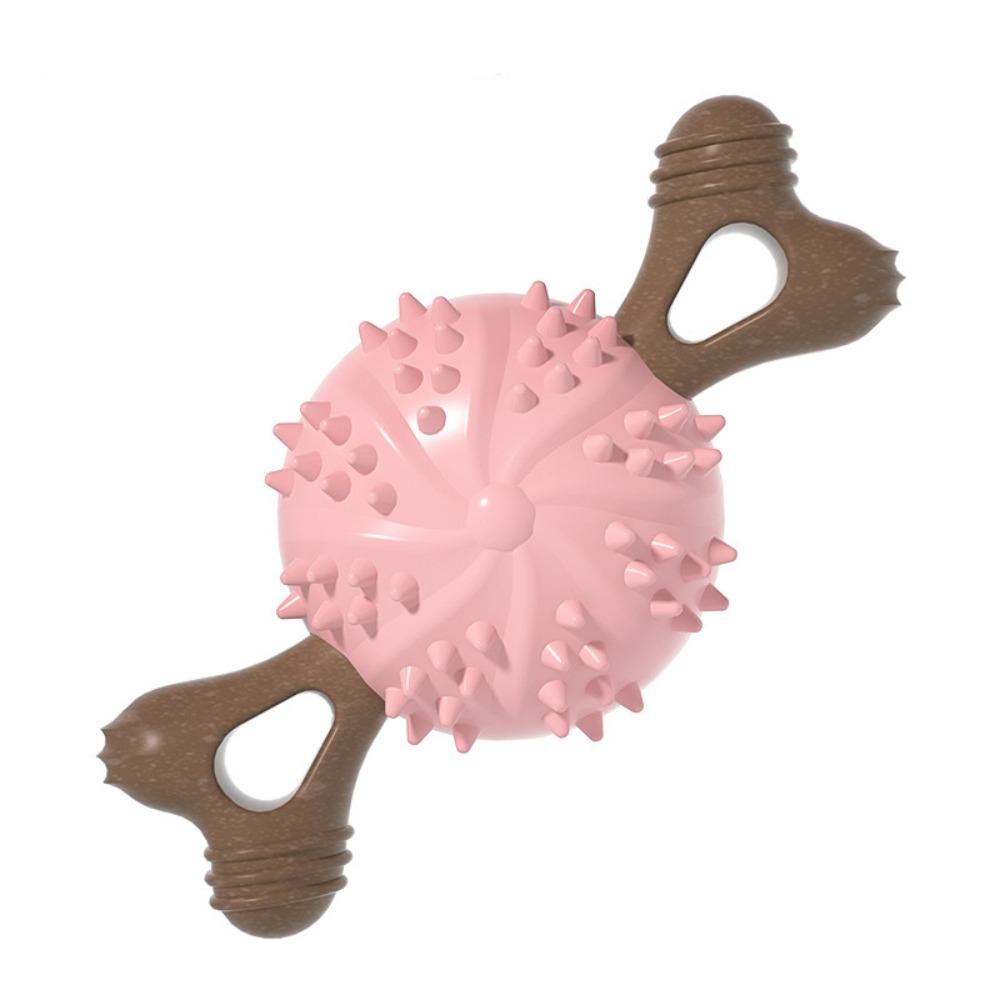 Pet Supplies Bite Resistant Dog Teething Stick Soft with Raised Dots Dog Bone Molar Ball TPR Dog Chew Toy Playing