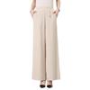 High-Waist Wide-Leg Drapey Pants for Middle-Aged & Elderly Women - Casual, Loose, Straight-Leg Fit for Spring & Autumn