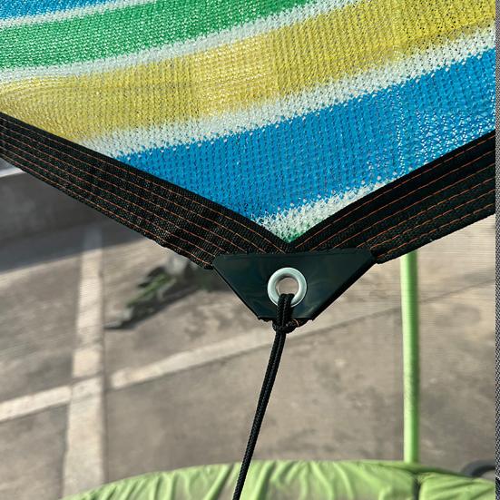 6/8/10/12/14/15/16-Fods Trampolin Solskærm Cover UV-bestandig Vandtæt Vejrbestandig Udendørs 46185 Stænger Trampolin Baldakin Solbeskyttelse Top