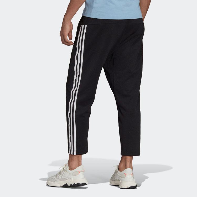adidas Originals Trefoil décontracté pantalon de course ample hommes bas noir H09121