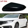 Glänzend Schwarz Seitenspiegelkappe Schale Abdeckung Für 2016-21 Honda Civic Vorne Links