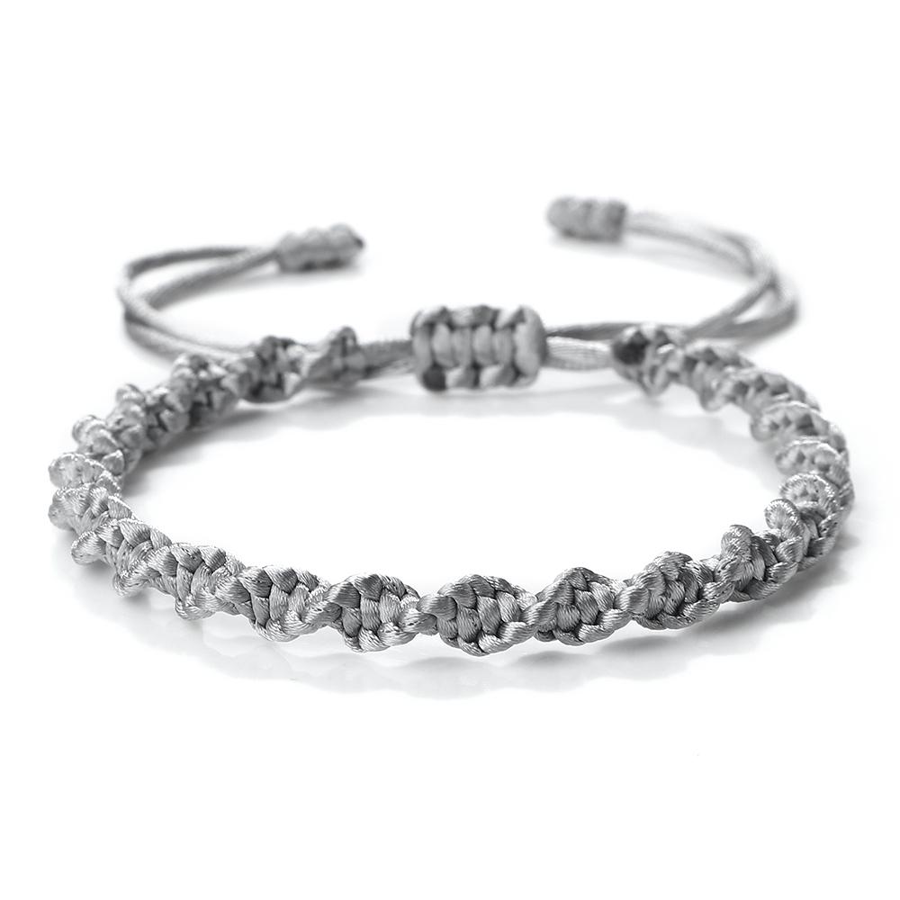 Klassieke Handgemaakte Gevlochten Armbanden Voor Vrouwen Mannen Zwart Rood Garen Vlecht Polsbandje Bedel Armband Koppel Vriendschap Sieraden Cadeaus