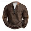 Men's Retro Casual Gradient Printed Sweatshirt