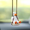 Car Accessorie Car Fragrance Gypsum Cute Anime Swing Duck Pendant Auto Rearview Mirror Ornaments Birthday Gift Auto Decoraction