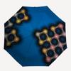 1pc Abstract Pattern Automatic Folding Umbrella - Portable Collapsible Design, 8-Rib Iron Frame, Durable Fabric Yy251125214