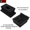 For Tesla Model 3 2022 Model Y 2023 Storage Box Center Armrest Hidden Box Cup Holder Interior Organizer Car