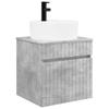 Wall Mounted Washbasin Vanity Unit Concrete Grey 49 x 44.5 x 65 cm