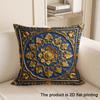 1pc Luxurious Crown-Printed Red Velvet Pillowcase Sofa Cushion Cover Home Bedroom Room Decoration