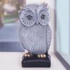 17,78 cm Uil Polyresin Showpiece Woondecoratie Tafelblad Beeldje voor Woonkamer, Bureau en Kantoor Uil Op Voetstuk