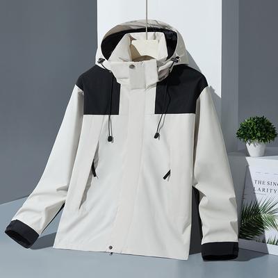 Hardshell Jacket Men's Loose Casual Coat Women's Windproof Waterproof Sports Outdoor Mountaineering Clothing Women