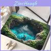 3d Visual Door Mat With Crystal Velvet Fabric For Home Entrance Decor