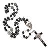 Amuletten & Talismannen TALISMAN4U Zwarte Katholieke Rozenkrans Ketting met Hematiet Kralen Sint Benedictus Medaille Kruis Zilveren St. & , Verzinkt.