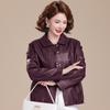 Elegant Spring Leather Jacket for Women 2026 - Stylish Outerwear for Middle-Aged and Elderly Ladies