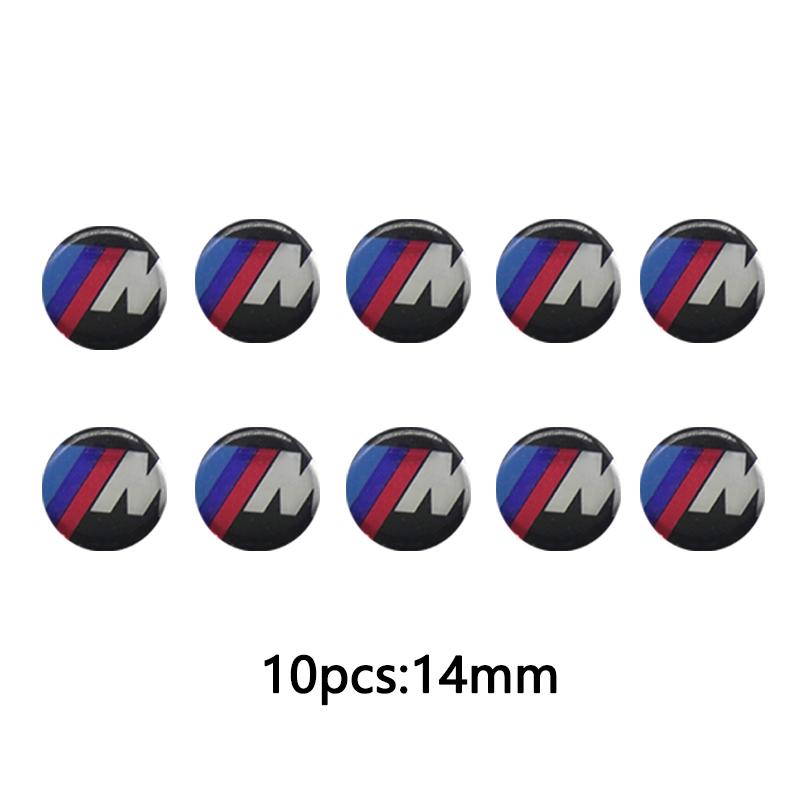 11/14mm Car Styling Remote Key Emblem Sticker For BMW E46 E39 E90 E60 E36 F30 F10 E34 E30 F20 E92 M3 M4 M5 X5 X6 Accessories OF8