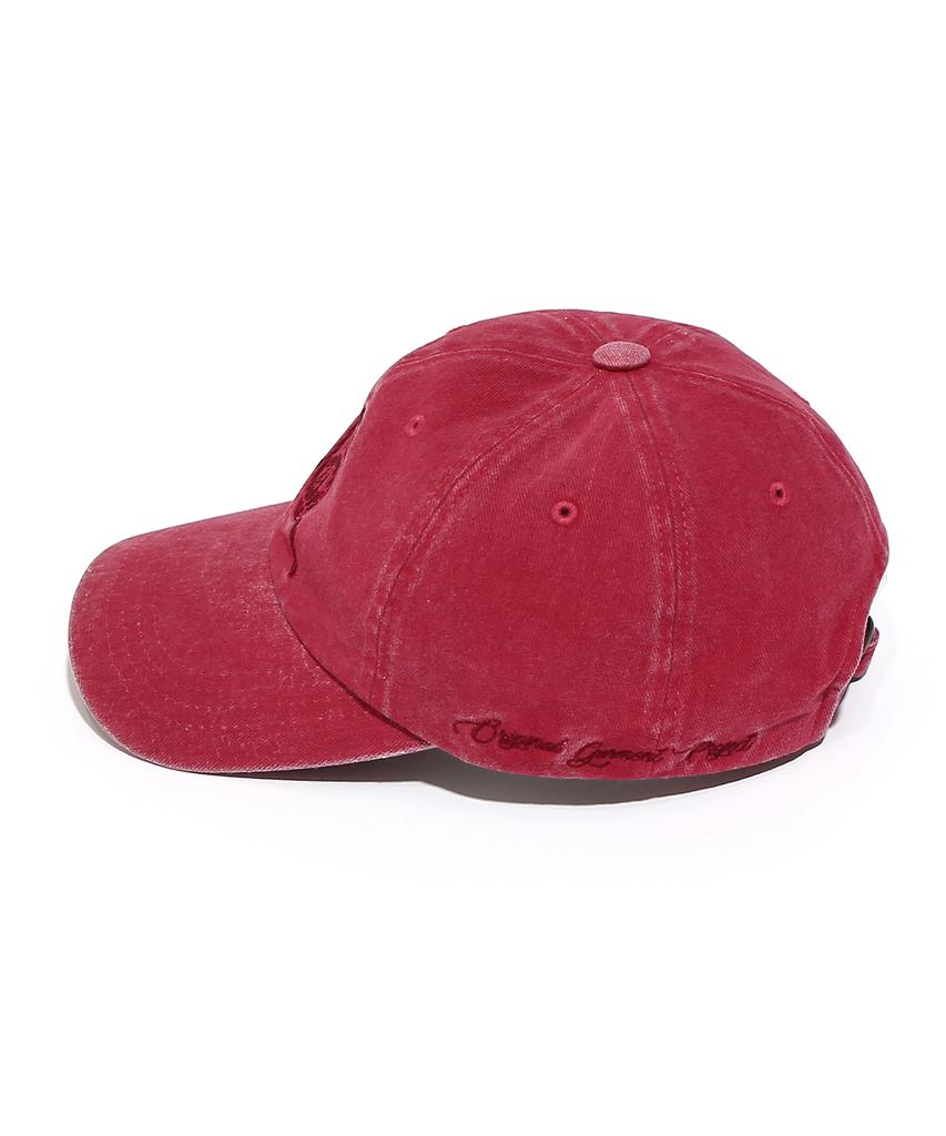 OGARP Heart Knot Embroidery Cap Red