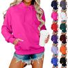 Γυναικεία Μακρυμάνικη Oversized Oversized Μανίκια με Κατεβασμένο Ώμο Γυναικεική Απαλή Φλις Μπλούζα με Κουκούλα