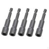 5x Steckschlüssel-Adapter Bohrerbit 1/4'' Sechskantschaft Werkzeug 7mm