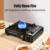 Portable Butane Camping Stove with Safety Lock Camping Butane Stove Adjustable Portable Gas Grill for Outdoor Cooking Hiking