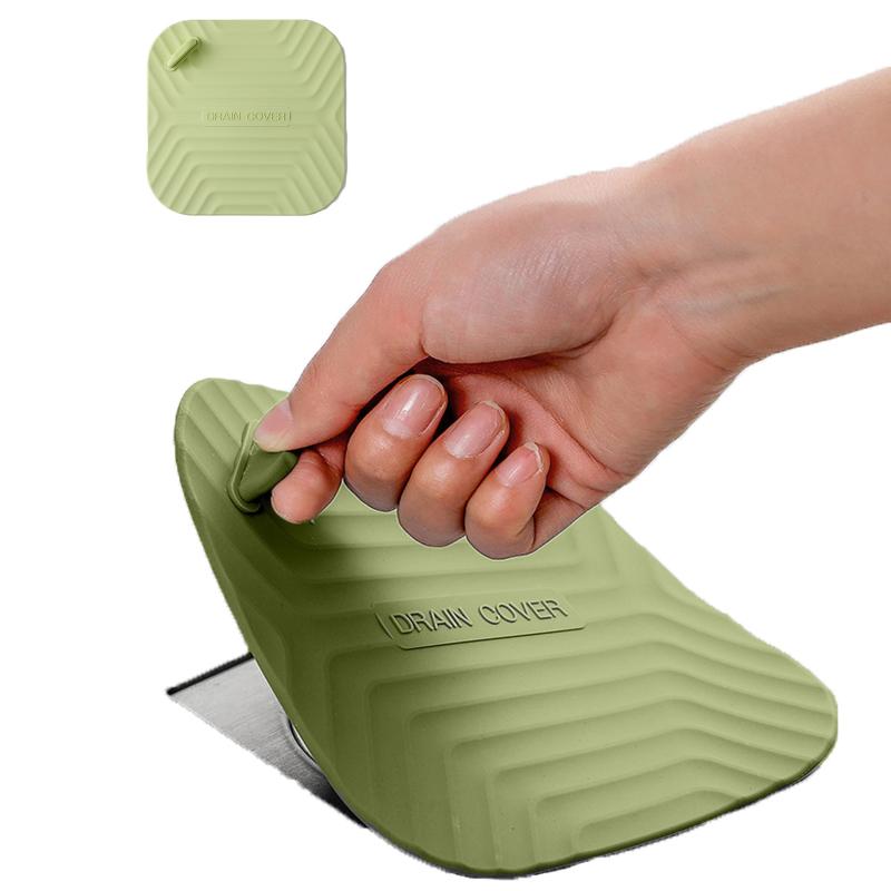 Bathroom Floor Drain Deodorizer Toilet Plug Insect-proof Cover Deodorizing Silica Gel Pad Sewer Seal and Odor Prevention