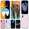 Schwarze TPU-Hülle für Xiaomi Redmi 5 5plus 6 6a 7 7a 8 8a, Rückseite mit Zahnarztzahnmuster