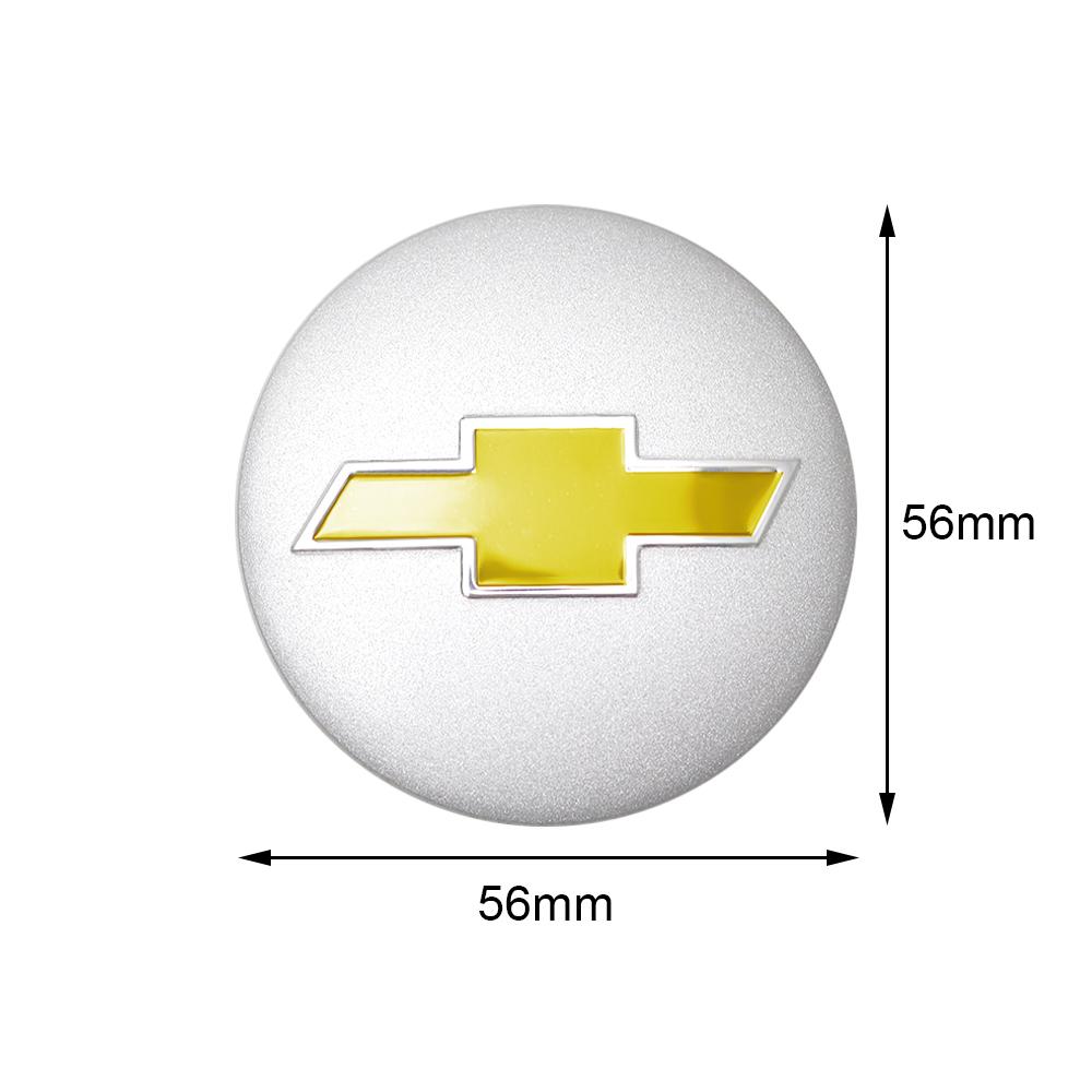 4Pcs 56/60mm Car Styling Car Wheel Hub Center Badge Caps Auto Decorative Accessories for Chevrolet Trax Malibu SS Equinox Impala QF5