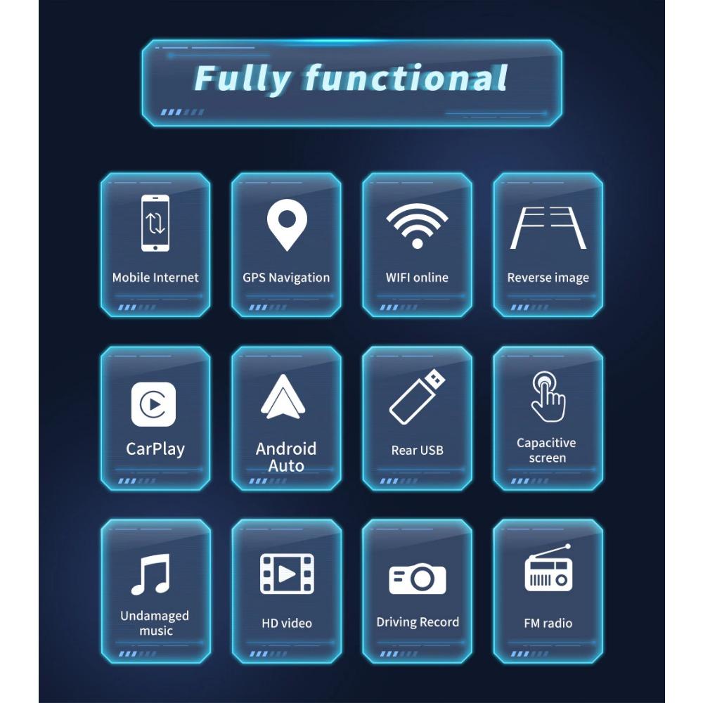2Din Android GPS multimediálny prehrávač do auta pre Volkswagen Golf Polo Tiguan Passat b7 b6/SEAT Leon/Skoda Octavia 2+32GB