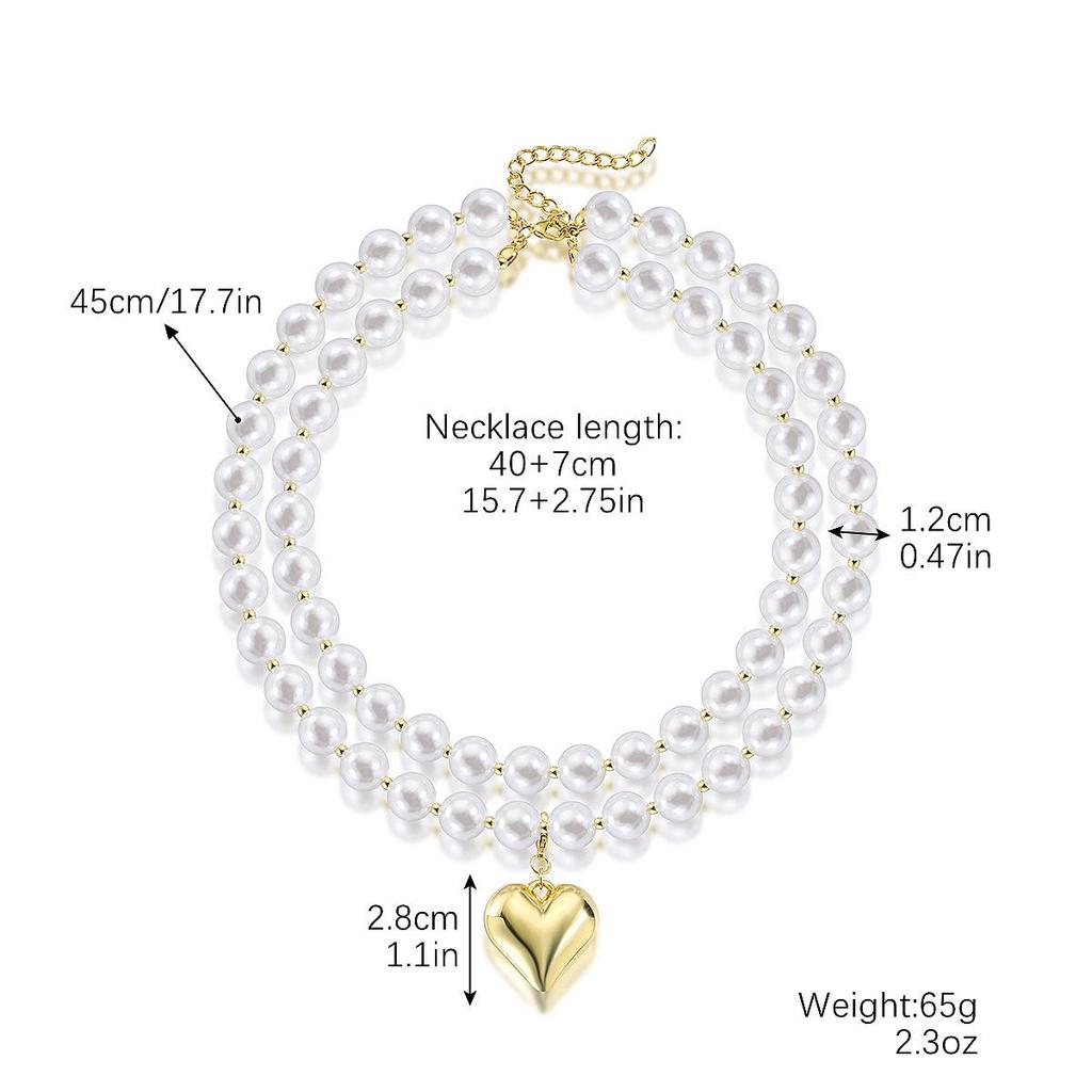 Vintage-Inspired Baroque Pearl Necklace: Light Luxury and Irregular Design
