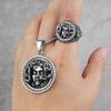 Medusa Banshee Cheveux de Serpent Acier Inoxydable Bagues Homme Punk Hip Hop pour Homme Petit Ami Bijoux Biker Créativité Cadeau
