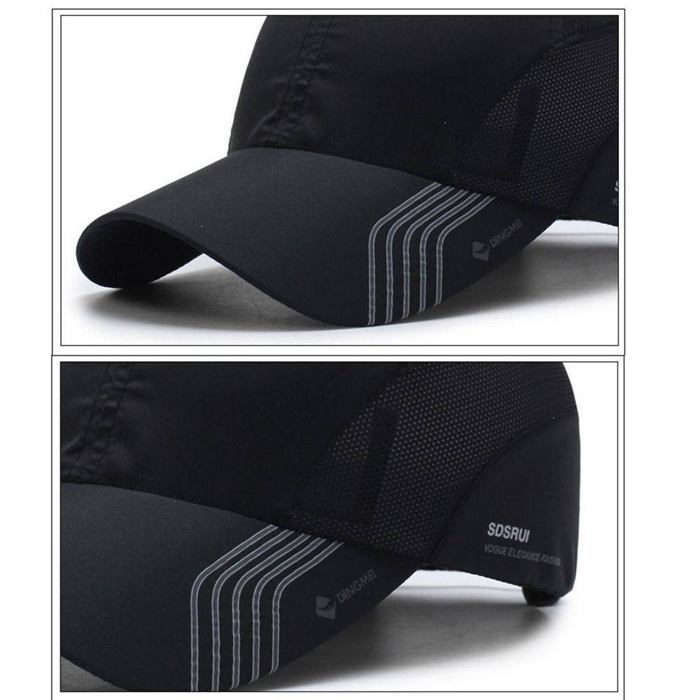 Casual Adjustable Baseball Cap Quick-drying Solid Color Fishing Hats Long Brimmed Sun Hat Leisure Outdoor