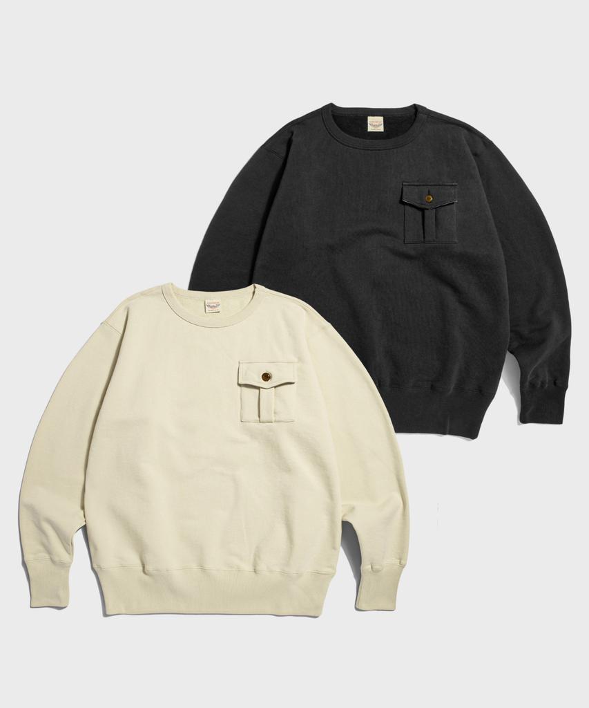 Beulonseun Military Pocket Sweatshirt Black