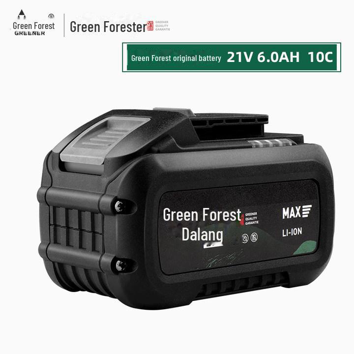Green Forest Master 21V Original Lithium Battery Charger for Hand Drill, Angle Grinder, Electric Wrench, and Pistol Drill