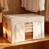 Tianshan Steel Frame Foldable Cotton Linen Clothes Storage Box
