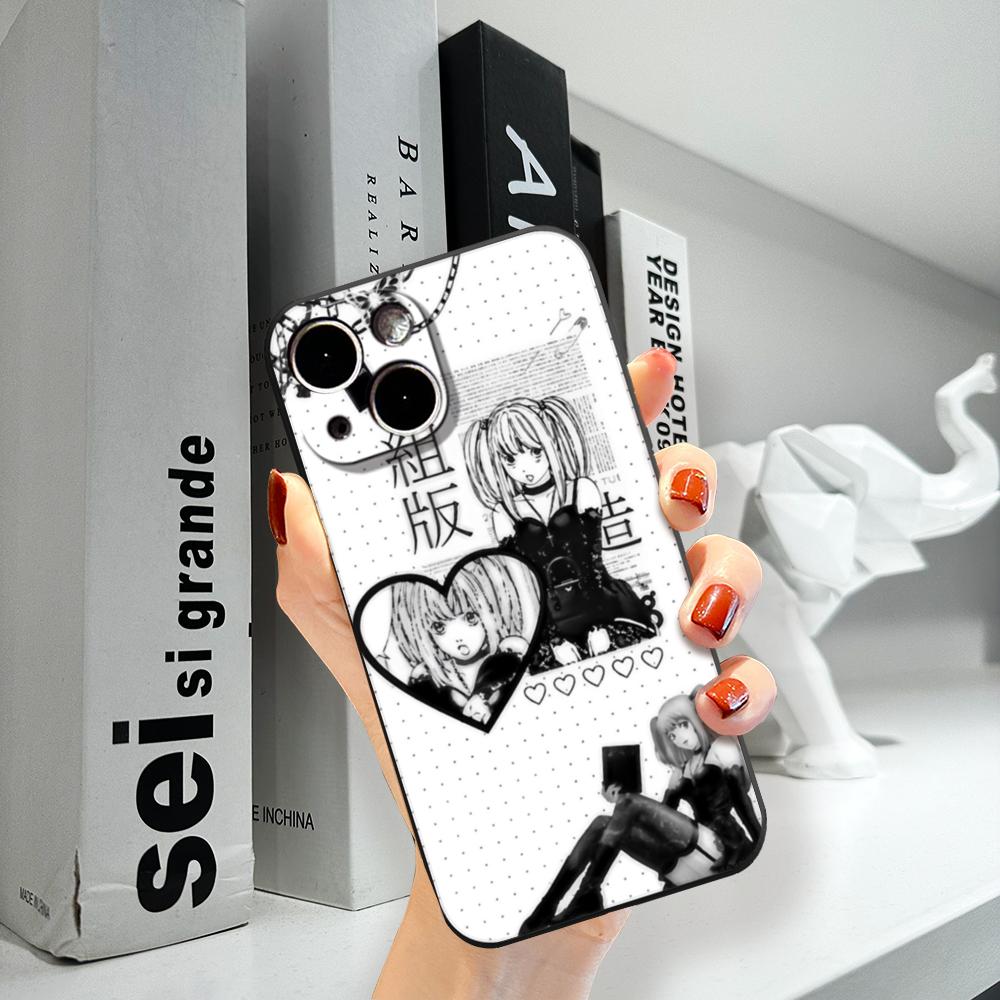 Clmj Death Note Misa Phone Case FOR IPhone 15promax 14 11 12 Pro 15 16 Plus 13 Pro MAX XR XS Black Soft Covers