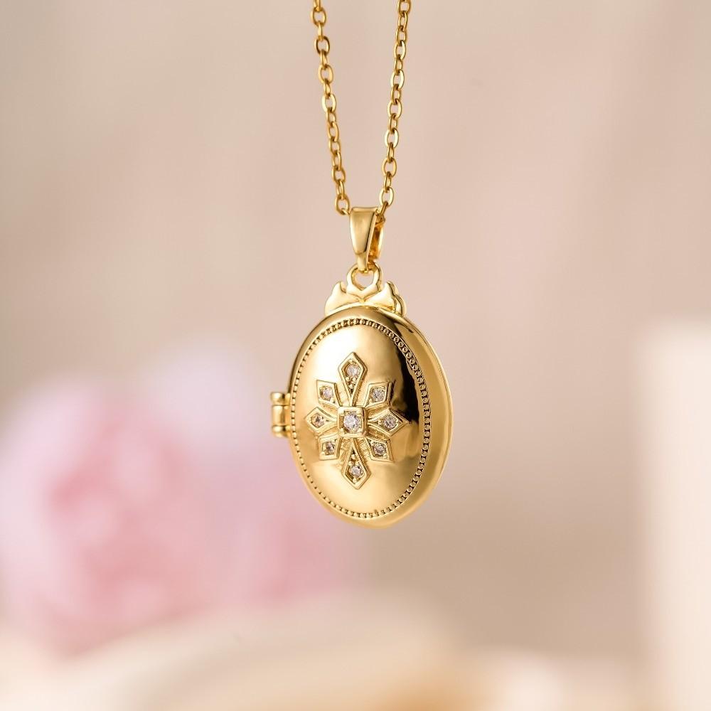 Stainless Steel Heart Photo Choker Romantic Vintage Openable Necklace  Anniversary Gifts