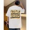 Rare Breed Funny Letter Graphic Print Tshirt Men Cotton Oversize T Shirt Summer Casual Clothes Breathable Tshirts Street Tops
