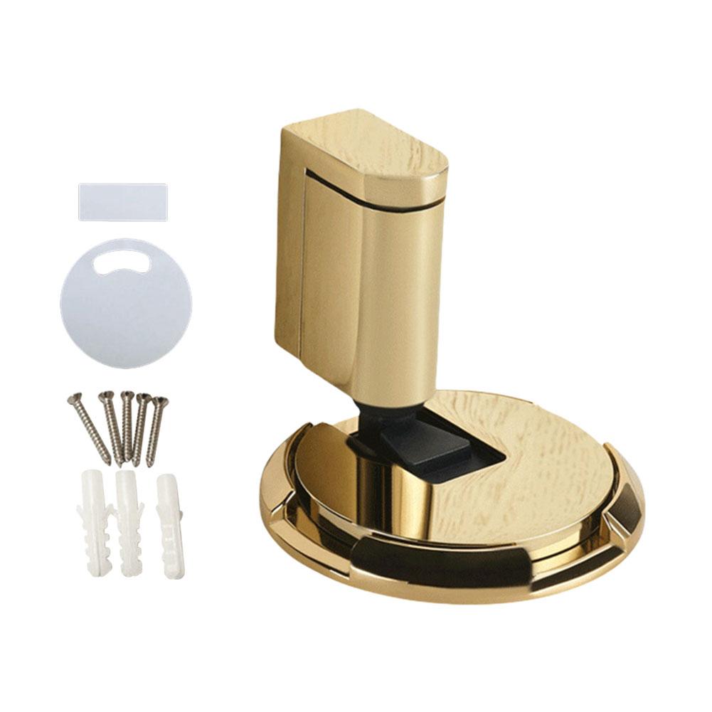 Mechanical Floor Door Stopper No Drilling Door Stopper Holder Height-Adjustable Door Stopper with Screws & Adhesive Pad for Home