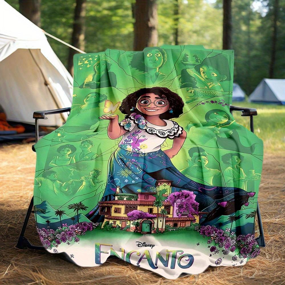 1 Stück, Disney Encanto Decke Cartoon Überwurfdecken als Geschenk, Wohnzimmer, Reise, Outdoor Decken, Camping