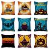 Home Decor Happy Halloween Cushion Cover Pumpkin Print Decorative Pillowcase Demon Cushion Cover 45x45cm Funda De Almohada