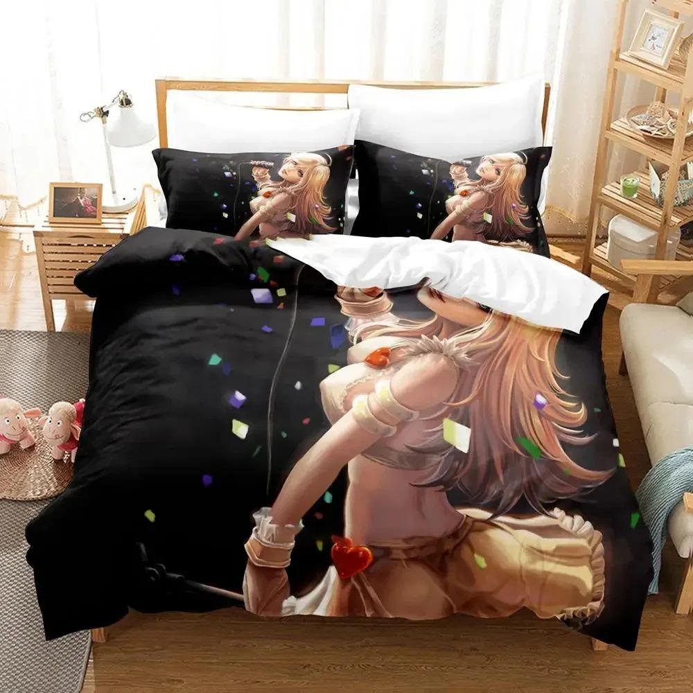 Anime Panty Stocking Garterbelt Bedding Set Twin Queen Size Duvet Cover Pillowcase for Boys Girls Kids Adult Home