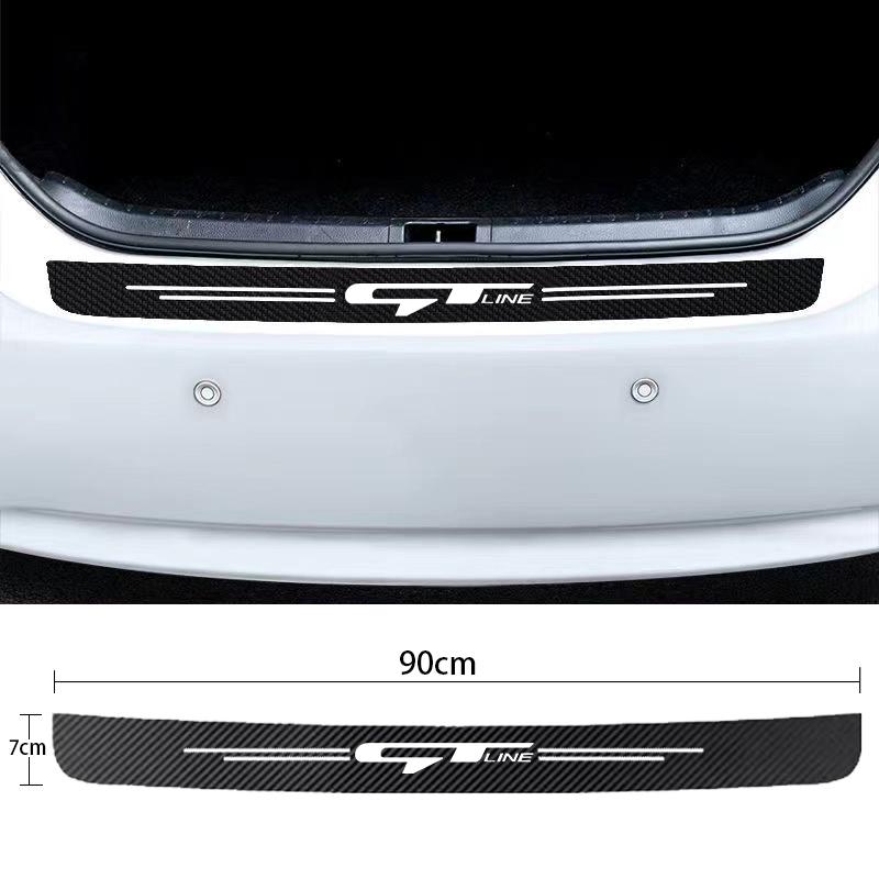 Carbon Fiber Car Door Sill Threshold Anti Scratch Protective Stickers Decals For Kia GT Line Sportage Ceed Picanto K3 K5 Stonic dmzu30