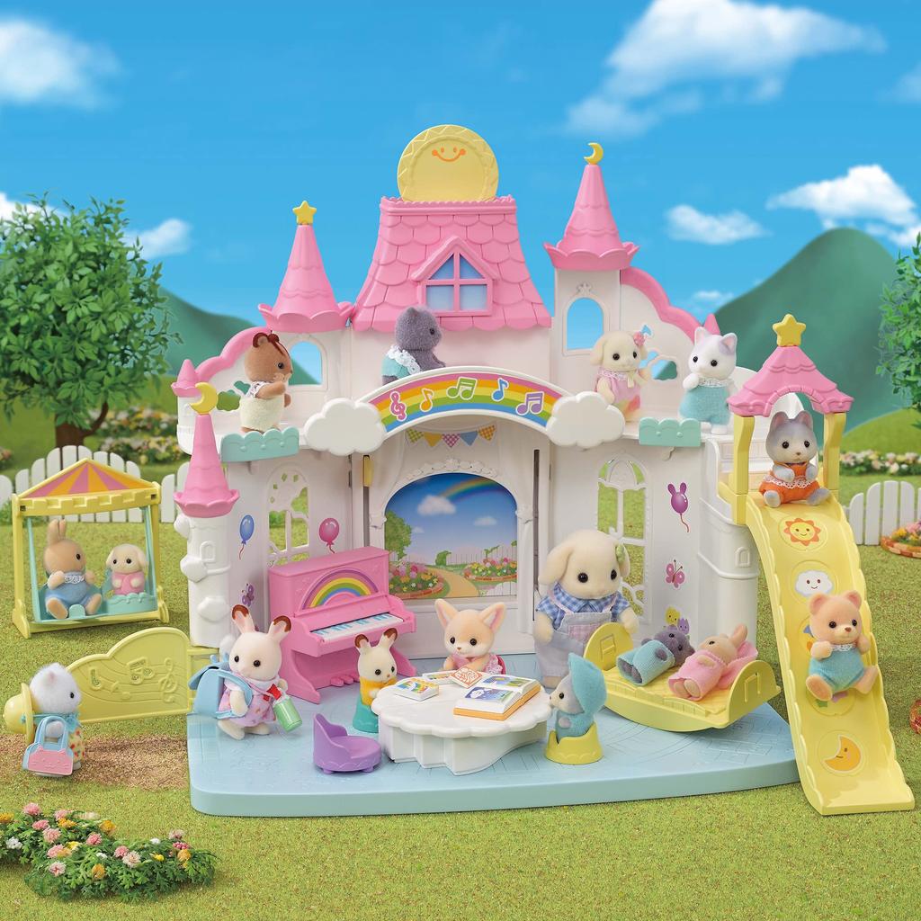 EPOCH Sylvanian Families Nursery School [Everyone's Sunshine Nursery School] S-68 ST Mark Certified, Ages 3 and Up, Toy, Dollhouse, Sylvanian Families