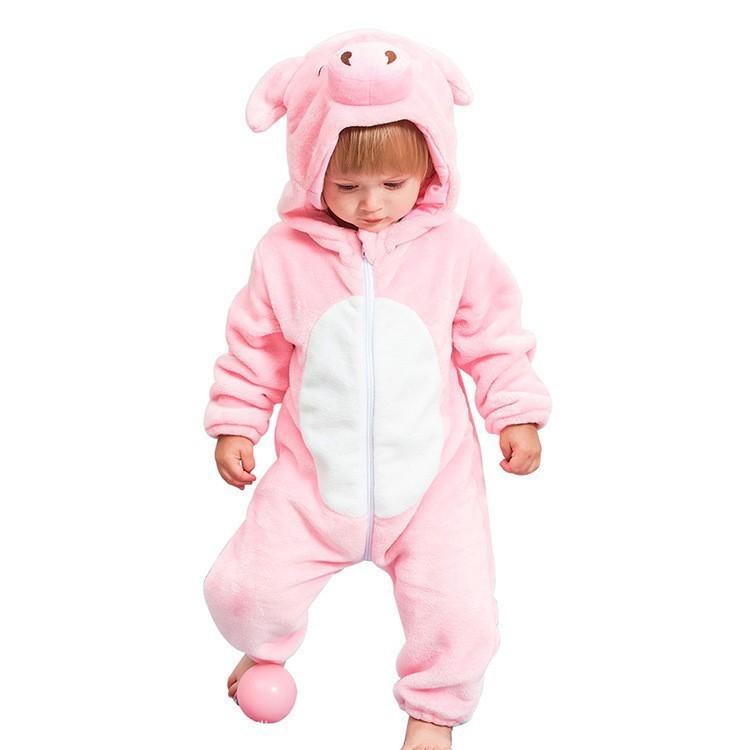 0-3 Years Old Baby Animals Cosplay Kigurumis Kids Onesie Anime Cartoon Cute Sleep Suit Toddler Jumpsuit