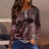 Women's Long Sleeve Casual Plaid Top - Perfect for Fall Fashion 2024 - Comfortable and Stylish