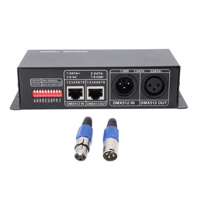 DMX512 Decoder 4 Channel Constant Voltage Dimming Driver RGBW Decoder Controller for LED Stage