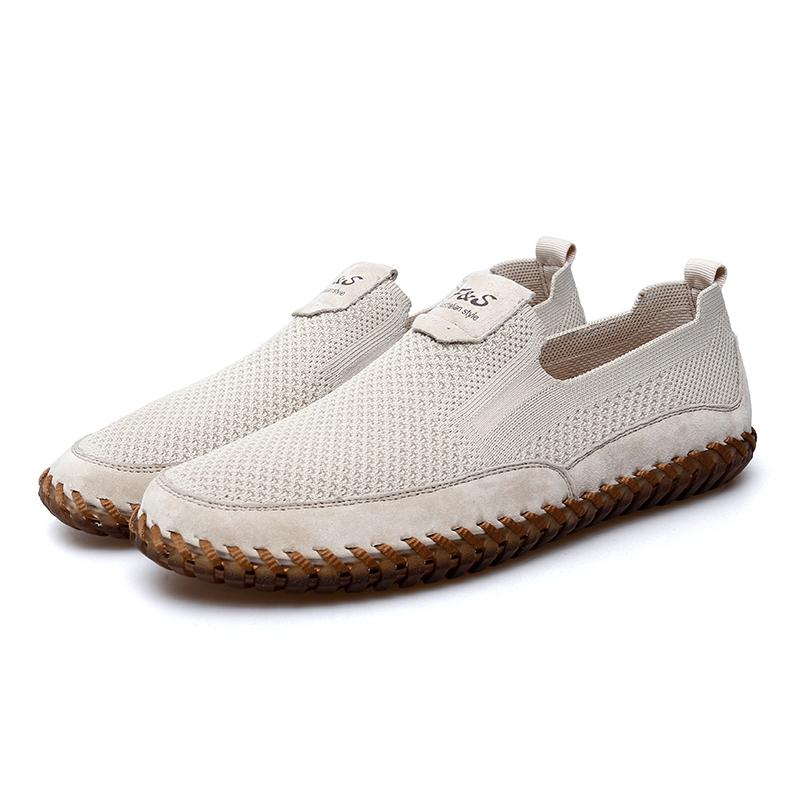 Summer Men's Breathable Mesh Casual Shoes Outdoor Men Comfortable Flat Shoes Fashion Loafers For Men Male Soft Walking Shoes