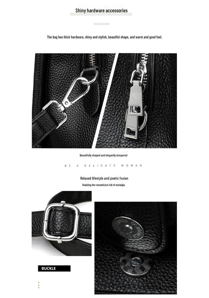 Luxe Dames Tote Bag van Echt Leer - Grote Capaciteit, Effen Kleur, Enkele Schouder of Crossbody Emmer Tas