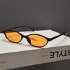Fashionable New Retro Oval Cat Eye Sunglasses for Ladies Y2k Trendy Small Narrow Sunnies 90s Designer Sun Glasses 20
